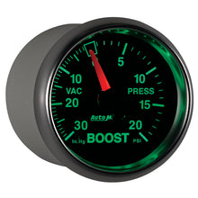 画像をギャラリービューアに読み込む, Autometer GS 52mm 30 in Hg/20 psi Mechanical Vacuum/Boost Gauge