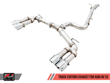 画像をギャラリービューアに読み込む, AWE Tuning Audi 8V S3 Track Edition Exhaust w/Chrome Silver Tips 102mm