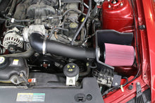画像をギャラリービューアに読み込む, JLT 2010 Ford Mustang V6 Series 2 Black Textured Cold Air Intake Kit w/Red Filter - Tune Req