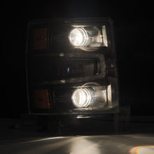 画像をギャラリービューアに読み込む, AlphaRex 14-15 Chevy 1500 PRO-Series Projector Headlights Black w/ Sequential Signal &amp;  DRL