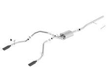 画像をギャラリービューアに読み込む, Borla 14 Sierra 1500 C/B S-Type Exhaust/2.75in Into Dual 2.25in Out 4in Split Rear Exit-Black Chrome