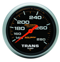 画像をギャラリービューアに読み込む, Autometer Liquid Filled Mechanical 66.7mm 140-280 deg F Temperature Gauge Includes 8 ft Tubing