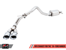 画像をギャラリービューアに読み込む, AWE Tuning 2019+ Ford Ranger 0FG Performance Exhaust System w/Chrome Silver Tips &amp; Bash Guard