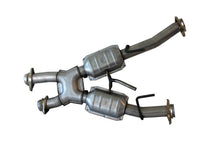 画像をギャラリービューアに読み込む, BBK 79-93 Mustang 5.0 Short Mid X Pipe w Catalytic Converters 2-1/2 For Automatic Long Tube Headers