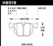 画像をギャラリービューアに読み込む, Hawk BMW Rear DTC-70 Race Brake Pads