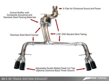 画像をギャラリービューアに読み込む, AWE Tuning Audi B8.5 S5 3.0T Track Edition Exhaust - Chrome Silver Tips (90mm)