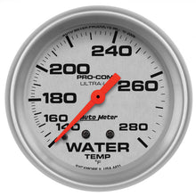 画像をギャラリービューアに読み込む, Autometer Ultra-Lite 66.7mm 140-280 Deg F Mechanical Water Temperature Gauge - White