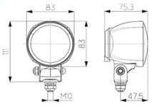 画像をギャラリービューアに読み込む, Hella WORK Lamp NA 0GR MG12 LT M70 1G0