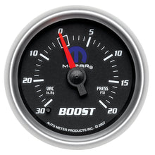 画像をギャラリービューアに読み込む, Autometer Mopar 52.4mm 30 Hg/20 PSI Vacuum/Boost Gauge