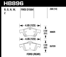 画像をギャラリービューアに読み込む, Hawk 16-18 Ford Focus RS HP+ Street Rear Brake Pads