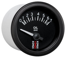 画像をギャラリービューアに読み込む, Autometer Stack 52mm 0-7 Bar M10 (M) Electric Oil Pressure Gauge - Black
