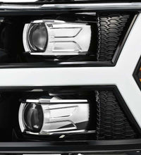 画像をギャラリービューアに読み込む, AlphaRex 07-13 Chevy 1500HD PRO-Series Proj Headlight Plank Style Gloss Blk w/Activ Light/Seq Signal