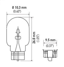 画像をギャラリービューアに読み込む, Hella Bulb 168 12V 5W 3Cp W21X95D T325 (2)