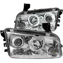画像をギャラリービューアに読み込む, ANZO 2006-2010 Dodge Charger Projector Headlights w/ Halo Chrome (CCFL)