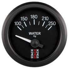 画像をギャラリービューアに読み込む, Autometer Stack 52mm 100-250 Deg F 1/8in NPTF Electric Water Temp Gauge - Black