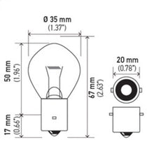画像をギャラリービューアに読み込む, Hella Bulb 635 12V 35W Ba20S B11 F2 (MOQ 10)