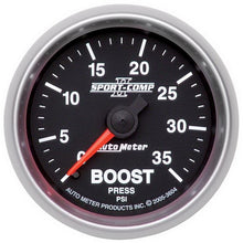 画像をギャラリービューアに読み込む, Autometer Sport-Comp II Mechanical 52mm 0-35 PSI Boost Gauge