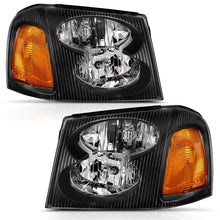 画像をギャラリービューアに読み込む, ANZO 2002-2009 GMC Envoy Crystal Headlight  Black Amber