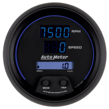 画像をギャラリービューアに読み込む, Autometer 85.7mm Black Digital 8000rpm/160mph or 260kmph Electric Tachometer/Speedometer Combo
