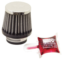 画像をギャラリービューアに読み込む, K&amp;N Universal Chrome Filter 1 3/8 inch FLG / 2 1/2 inch Base / 2 inch Top / 2 1/4 inch Height