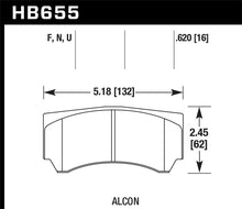 画像をギャラリービューアに読み込む, Hawk Alcon RC4498X600 Street HP Plus Brake Pads