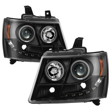 画像をギャラリービューアに読み込む, Spyder Chevy Suburban 1500 07-14 Projector Headlights LED Halo LED All Black PRO-YD-CSUB07-HL-BKV2