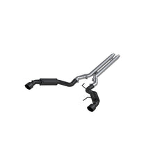 画像をギャラリービューアに読み込む, MBRP 15-17 Ford Mustang GT 5.0 3in Cat Back Dual Split Rear Race Version 4.5in Tips - Black Coated