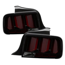 画像をギャラリービューアに読み込む, Spyder 05-09 Ford Mustang (Red Light Bar) LED Tail Lights - Smoke ALT-YD-FM05V3-RBLED-SM