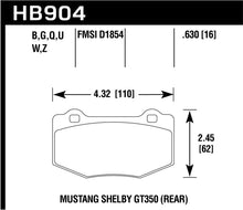 画像をギャラリービューアに読み込む, Hawk 15-17 Ford Mustang DTC-30 Rear Race Pads