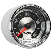 画像をギャラリービューアに読み込む, Autometer American Muscle 52mm Full Sweep Electric 100-260 Deg F Water Temperature Gauge