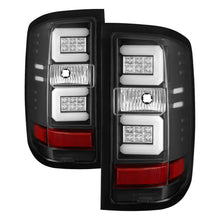 画像をギャラリービューアに読み込む, Spyder Chevy Silverado 2016-2017 Light Bar LED Tail Lights - Black ALT-YD-CS16-LED-BK