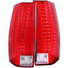 画像をギャラリービューアに読み込む, ANZO 2007-2014 Chevrolet Suburban LED Taillights Red/Clear - Escalade Look