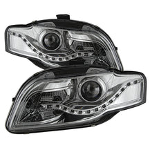 画像をギャラリービューアに読み込む, xTune Audi A4 06-08 Projector Headlights - Halogen Model Only - DRL LED - Chrome PRO-JH-AA406-DRL-C