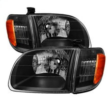 画像をギャラリービューアに読み込む, xTune Toyota Tundra Regular/Access Cab 00-04 OEM Style Headlights &amp; Corner Lights HD-JH-TTUN00-AM-BK