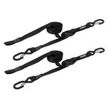 画像をギャラリービューアに読み込む, SpeedStrap 1In x 10Ft CAM-Lock Tie Down w/ Snap FtSFt Hooks (2 Pack) - Black
