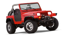 画像をギャラリービューアに読み込む, Bushwacker 87-95 Jeep Wrangler Flat Style Flares 4pc Excludes Renegade - Black