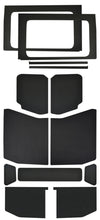 画像をギャラリービューアに読み込む, DEI 18-23 Jeep Wrangler JL 4-Door Boom Mat Complete Headliner Kit - 13 Piece - Black Leather Look
