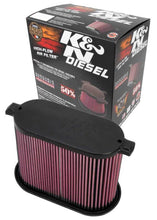 画像をギャラリービューアに読み込む, K&amp;N 08-10 Ford F250 Super Duty 6.4L Drop In Air Filter
