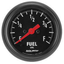 画像をギャラリービューアに読み込む, Autometer Z Series 0-280Ohm 2-1/16in. Programmable Fuel Level Gauge