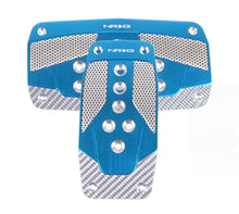 画像をギャラリービューアに読み込む, NRG Aluminum Sport Pedal A/T - Blue w/Silver Carbon
