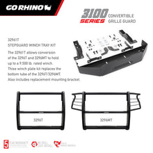 画像をギャラリービューアに読み込む, Go Rhino 18-20 Ford F-150 3100 Series StepGuard Winch Plate Kit (Req. 3296T or 3296MT) - Tex. Black