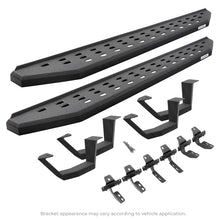 画像をギャラリービューアに読み込む, Go Rhino 2022 Toyota Tundra CrwMx Kit w/RB20 Running Board + Brkts + 4 RB20 Drop Steps - Bedlnr Coat