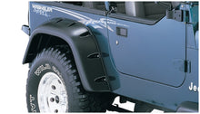 画像をギャラリービューアに読み込む, Bushwacker 87-95 Jeep Wrangler Cutout Style Flares 2pc Cutting Optional Not Renegade - Black