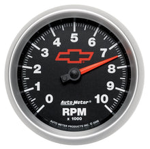 画像をギャラリービューアに読み込む, AutoMeter Gauge Tachometer 3-3/8in. 10K RPM In-Dash Chevy Red Bowtie Black