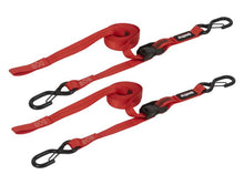 画像をギャラリービューアに読み込む, SpeedStrap 1In x 10Ft CAM-Lock Tie Down w/ Snap FtSFt Hooks (2 Pack) - Red