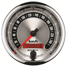 画像をギャラリービューアに読み込む, Autometer American Muscle 85.7mm Electric Programmable Metric 260kph Speedometer