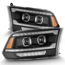 画像をギャラリービューアに読み込む, AlphaRex 09-18 Dodge Ram 2500 LUXX LED Proj Headlights Plank Style Blk w/Activ Light/Seq Signal/DRL
