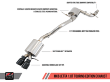 画像をギャラリービューアに読み込む, AWE Tuning Mk6 GLI 2.0T - Mk6 Jetta 1.8T Touring Edition Exhaust - Diamond Black Tips