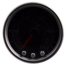 画像をギャラリービューアに読み込む, Autometer Spek-Pro Gauge Boost 2 1/16in 60psi Stepper Motor W/Peak &amp; Warn Blk/Smoke/Black