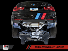 画像をギャラリービューアに読み込む, AWE Tuning BMW F3X 340i Touring Edition Axle-Back Exhaust - Diamond Black Tips (90mm)